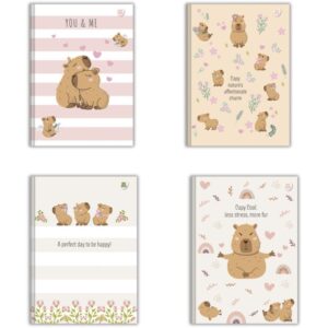 Caderno Brochurao Capa Dura Capycuties 80FLS. - Imagem 1