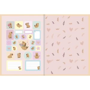 Caderno Brochurao Capa Dura Capycuties 80FLS. - Imagem 3