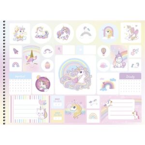 Caderno Desenho Univ Capa Dura Arc-En-Ciel 60FLS. - Imagem 3