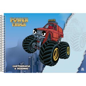 Caderno Desenho Univ Capa Dura Power Truck 60FLS. - Imagem 2