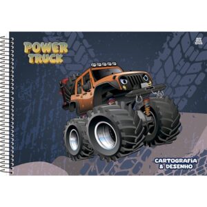 Caderno Desenho Univ Capa Dura Power Truck 60FLS. - Imagem 3