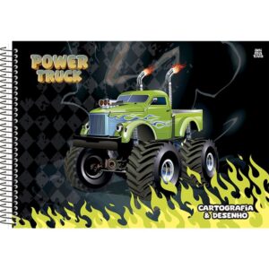 Caderno Desenho Univ Capa Dura Power Truck 60FLS. - Imagem 4