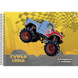 Caderno Desenho Univ Capa Dura Power Truck 60FLS. - Imagem 5