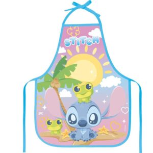 Avental Escolar Decorado Stitch Kids PVC 390X490MM - Imagem 1