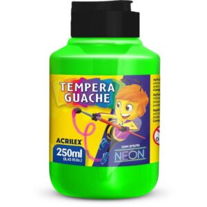 Tinta Guache 250ML Neon Verde - Imagem 1