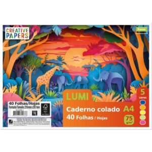 Bloco para Educacao Artistica Creative Paper Lumi 40FLS 75G - Imagem 1