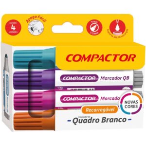 Pincel Quadro Branco Qb Recarregavel Az/Rx/Rs/Lr - Imagem 1