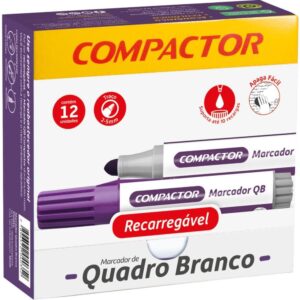 Pincel Quadro Branco Qb Recarregavel Violeta - Imagem 1