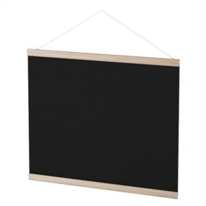 Quadro Aviso Moldura Madeira Mural Negro 47X37CM - Imagem 1
