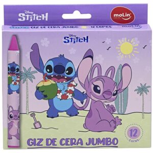 Giz de Cera Jumbo Stitch 12 Cores - Imagem 2