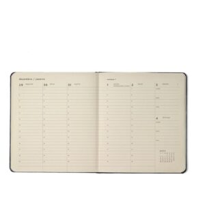 Agenda/Planner 2026 Classica Preta 80F 170X195MM - Imagem 2