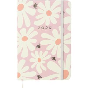 Agenda/Planner 2026 Melissa Pink Bloomy 80F 14X21 - Imagem 1