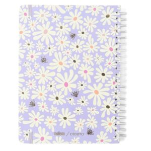 Caderno 10X1 Cp.dura Colegial Melissa Mini Bloomy 160FLS. - Imagem 4