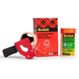 Fita para Empacotamento Scotch 5802 TRANS.45X100M+DISP - Imagem 1