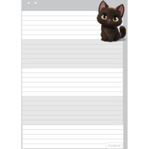 Refil para Caderno Cute Cat P/Argolado 63G. 80FLS - Imagem 10