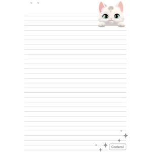 Refil para Caderno Cute Cat P/Argolado 63G. 80FLS - Imagem 4