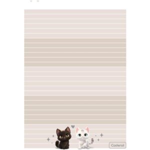 Refil para Caderno Cute Cat P/Argolado 63G. 80FLS - Imagem 7