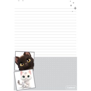 Refil para Caderno Cute Cat P/Argolado 63G. 80FLS - Imagem 8