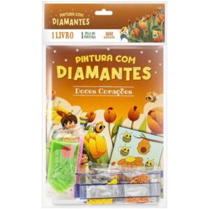 Livro com Adesivos Pintura C/Diamantes Doces Cora - Imagem 1