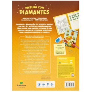 Livro com Adesivos Pintura C/Diamantes Doces Cora - Imagem 3