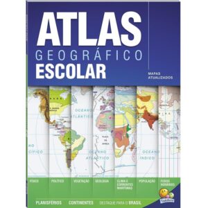 Livro Atlas Geografico Escolar 20X27 68PG - Imagem 1