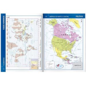 Livro Atlas Geografico Escolar 20X27 68PG - Imagem 3