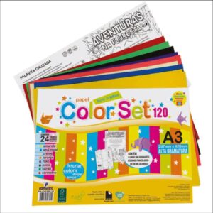 Bloco para Educacao Artistica Color Set C/Livro A3 120G 24FL - Imagem 1