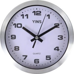 Relogio de Parede Rendondo Aluminio 16CM - Imagem 1