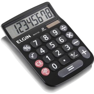 Calculadora de Mesa 8 Dig. MV4133 C/Visor Preta - Imagem 1