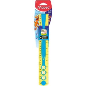 Regua de Poliestireno Kidy Learn 30CM 12POL. - Imagem 1