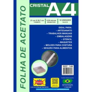 Capa para Encadernacao A4 Acetato Lisa 0,30 - Imagem 1