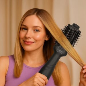 Escova de Cabelo Alisadora Secadora Essencial 1300W Bivol - Imagem 4