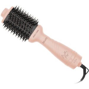 Escova de Cabelo Alisadora Secadora Brilho Rose 1300W Biv - Imagem 1