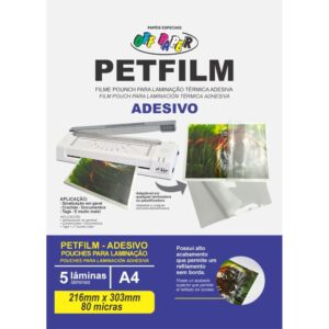 Plastico para Plastificacao Petfilm Adesivo A4 216X303MM 8 - Imagem 1