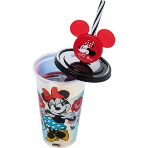 Copo Decorado Minnie Vermelha Fruta Cor 500M - Imagem 2