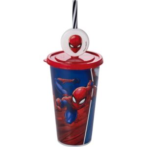 Copo Decorado Spider-Man Metalizado Auto-Rel - Imagem 1