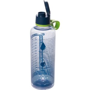 Garrafa Plastica Fitness Cilindrica 970ML Cinza - Imagem 2