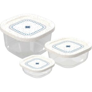 Pote Plastico Conj. 3POTES Encaixaveis C/Val - Imagem 1