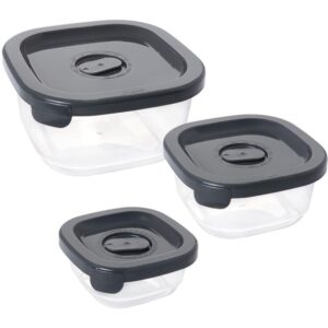 Pote Plastico Conj. 3 Potes Encaixaveis C/Va - Imagem 1