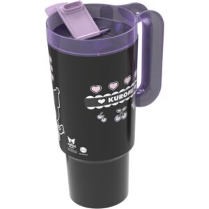 Caneca Decorada Kuromi Tumbler C/Canudo 650ML - Imagem 1
