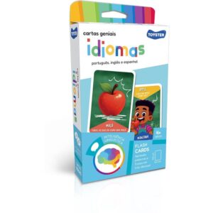 Jogo Educativo Cartas Geniais Idiomas C/36 - Imagem 1