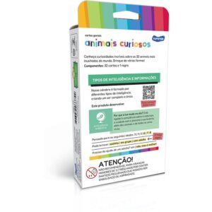 Jogo Educativo Cartas Geniais Animais Curioso - Imagem 3
