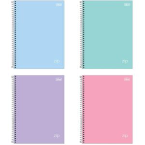 Caderno 01X1 Capa Dura Zip Colors 80FLS. - Imagem 1
