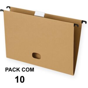 Pasta Suspensa Kraft Grampo+visor Plastificad - Imagem 1