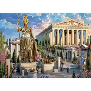 Quebra-Cabeca Cartonado Grecia Antiga 1000 Pecas - Imagem 2