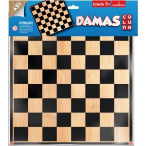 Jogo de Tabuleiro Dama de Madeira na Solapa - Imagem 1