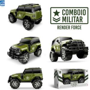 Carrinho Comboio Militar Render - Imagem 1
