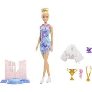 Barbie Profissoes Patinadora no Gelo Loira - Imagem 1