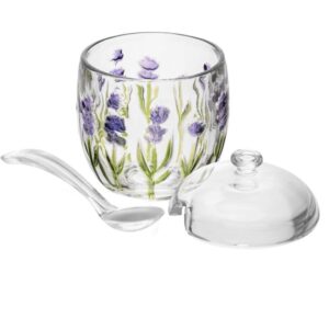 Utensilio Domestico Acucareiro Lavanda C/Colher - Imagem 3