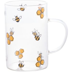 Caneca de Vidro Bee 280ML - Imagem 1